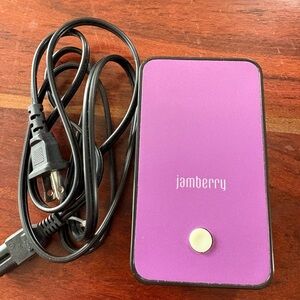Mini Jamberry Nail Dryer Heater Purple and Black For Pedicures And Manicures